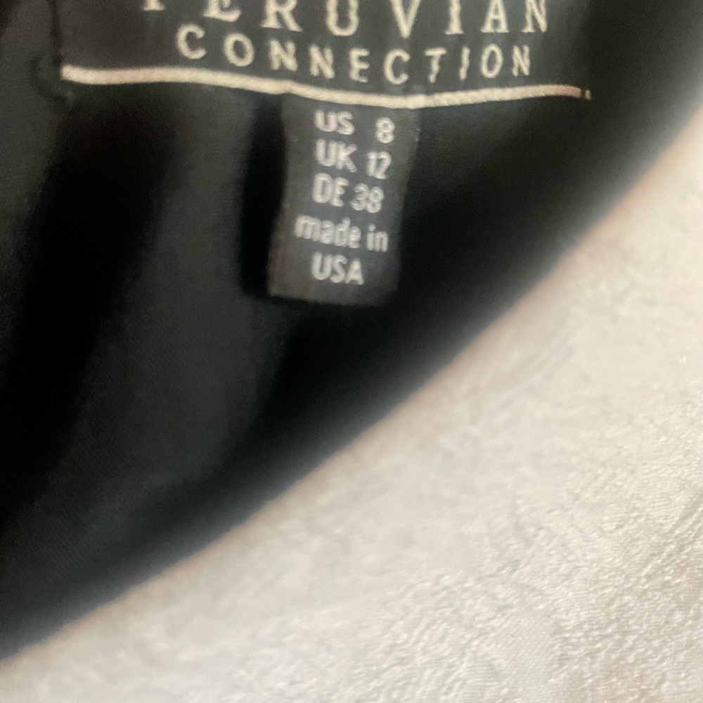 Peruvian Connection Elegant Black Dress